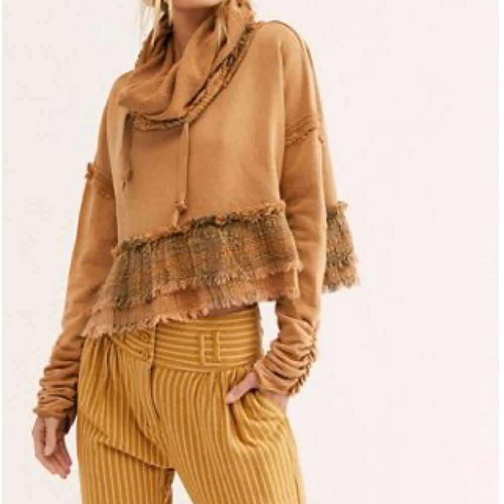 FREE PEOPLE playing in plaid pullover